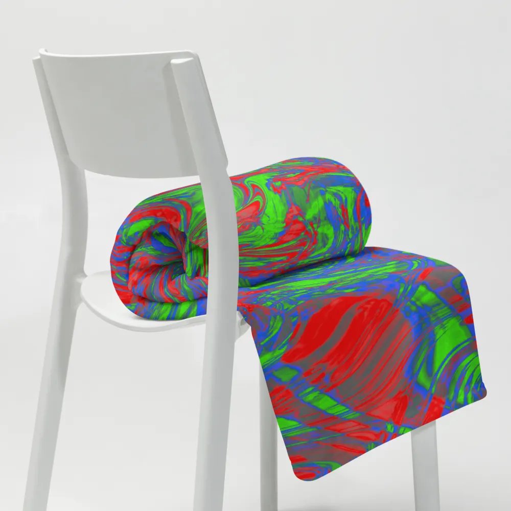 Techno Pattern Throw Blanket | Rave Pattern Throw Blanket product image (8)