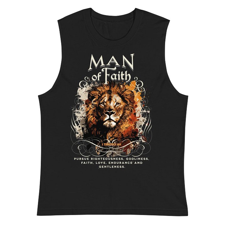 Lion of Faith Muscle Tank product image (2)