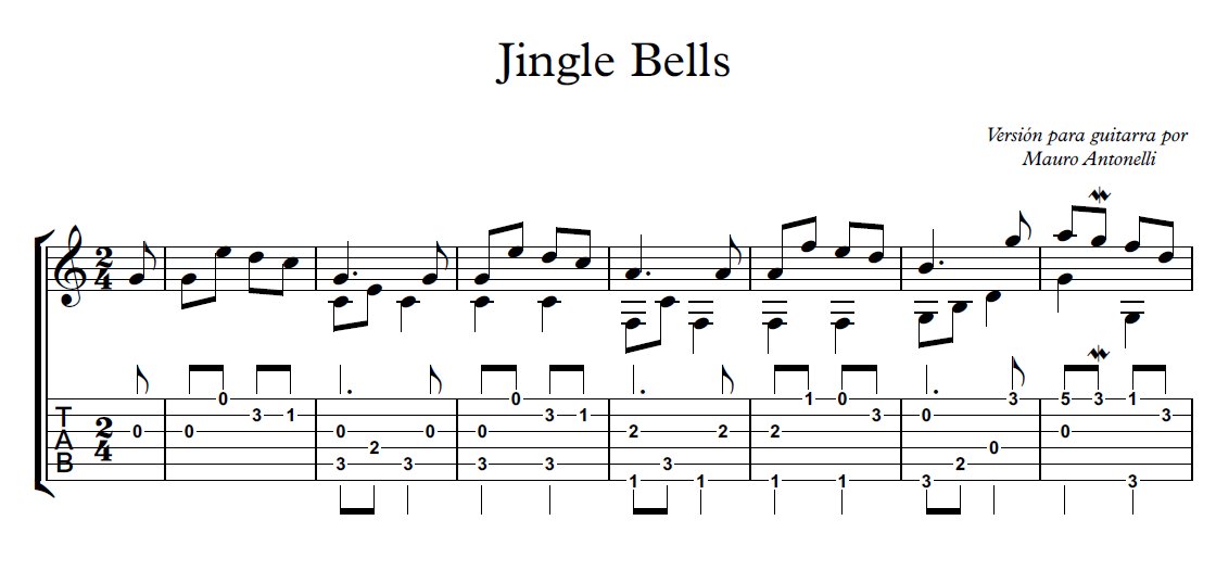 Jingle Bells - Partitura + Tabs product image (1)