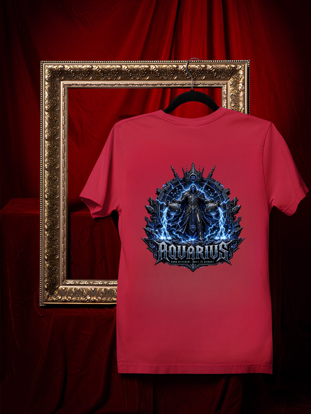 Aquarius Zodiac Gothic Streetwear Graphic Tee product image (3)