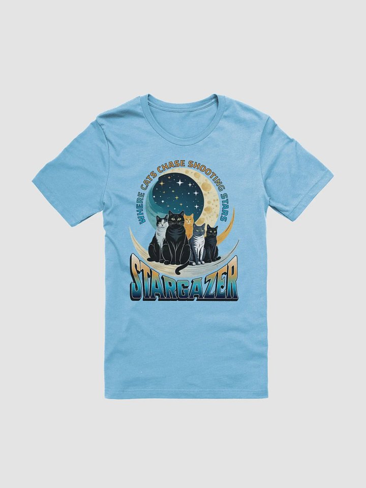 Where Cats Chase Shooting Stars Stargazer Soft Tee product image (1)