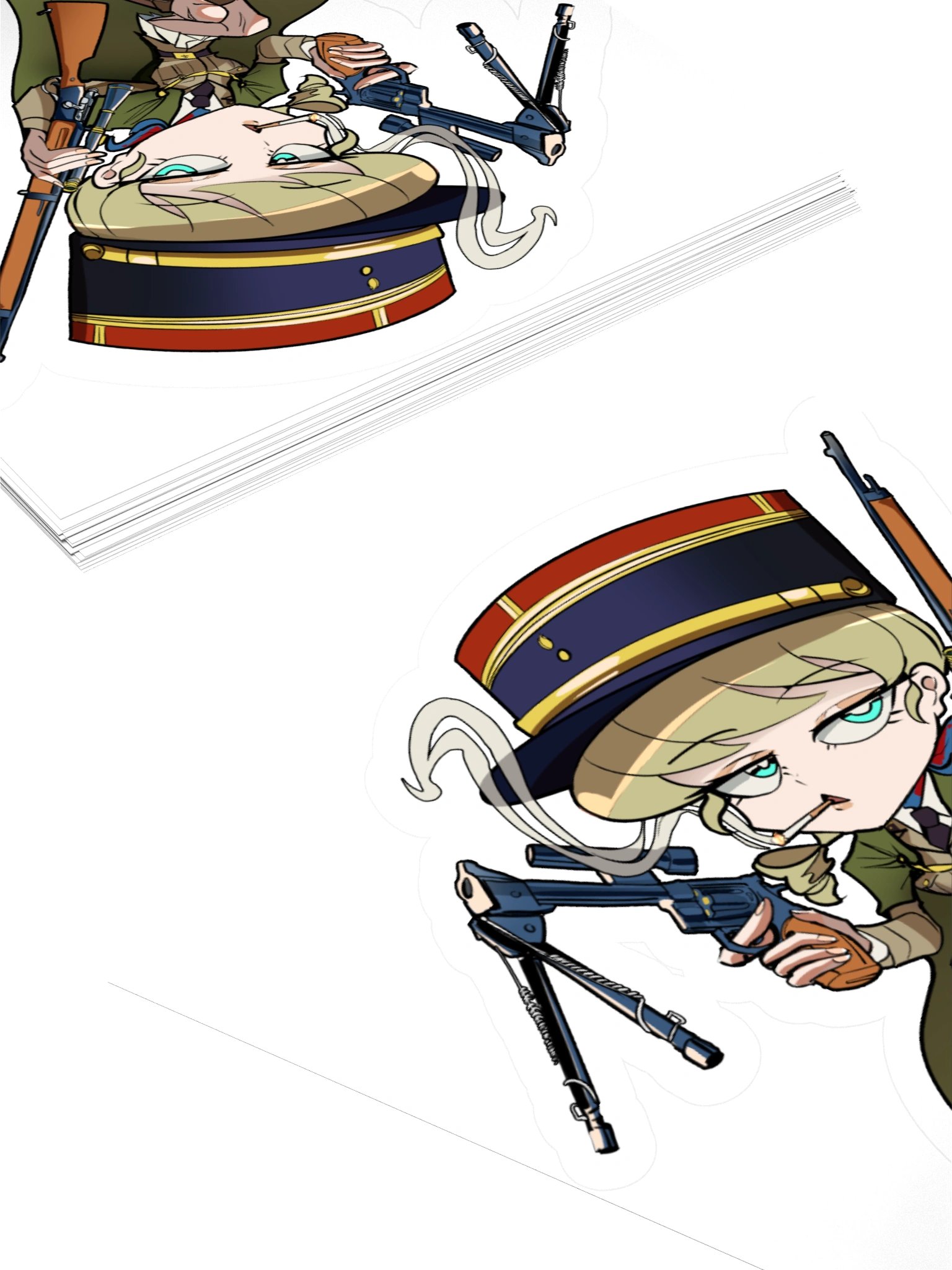 Capitaine Yvette de Castelnau STICKER product image (4)