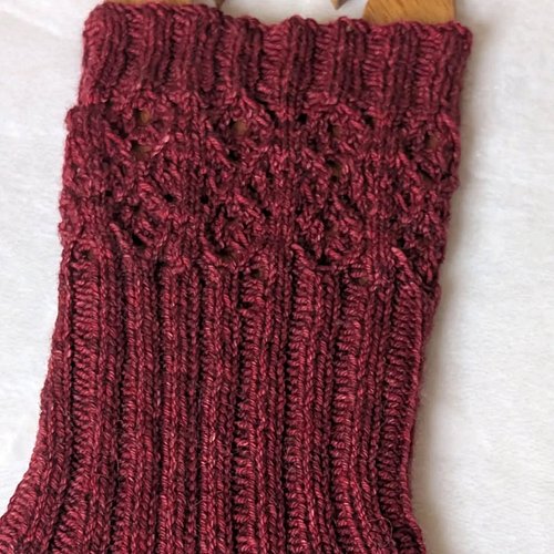 Recently I finished the first of the Porifera socks I've been making. I'm so in love with the lace of these socks. #socks #kn...
