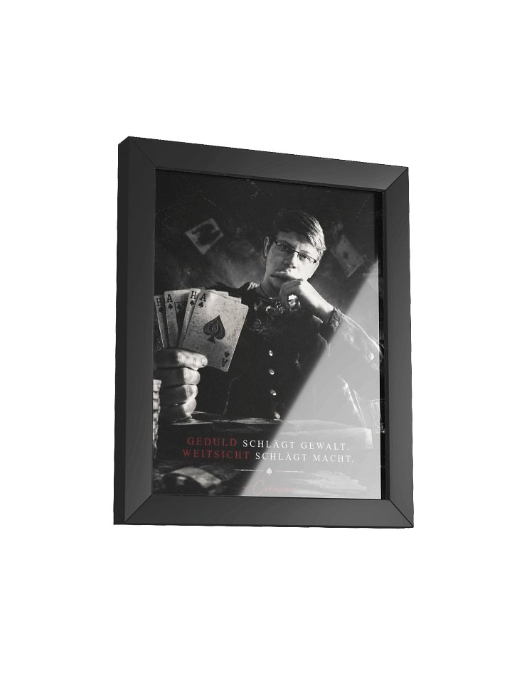 Geduld schlägt Gewalt Framed Poster product image (2)