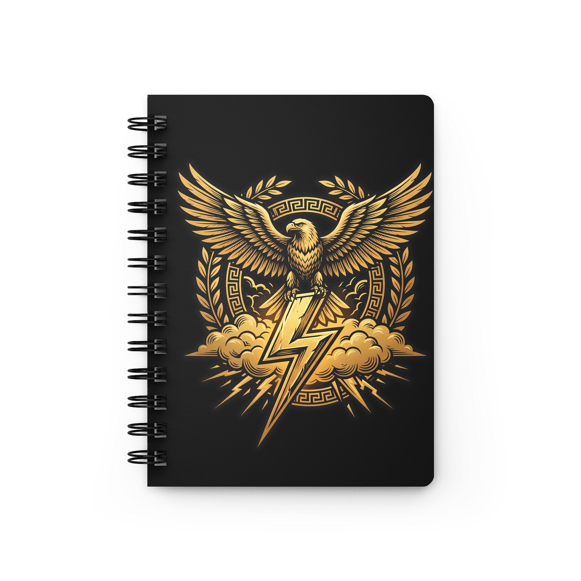 Zeus Notebook – Greek Mythology Spiral Journal with Eagle & Lightning Design product image (4)