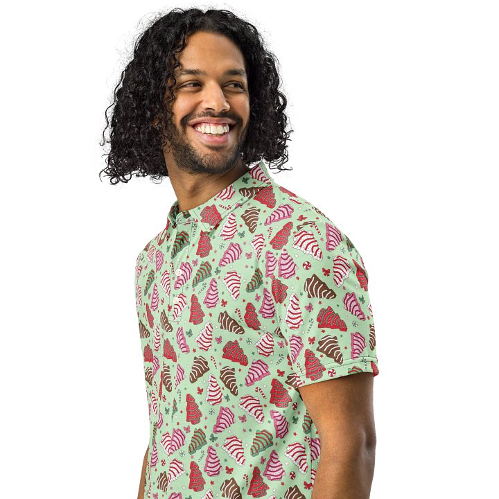 Christmas Tree Cake Slim Fit Polo product image (2)