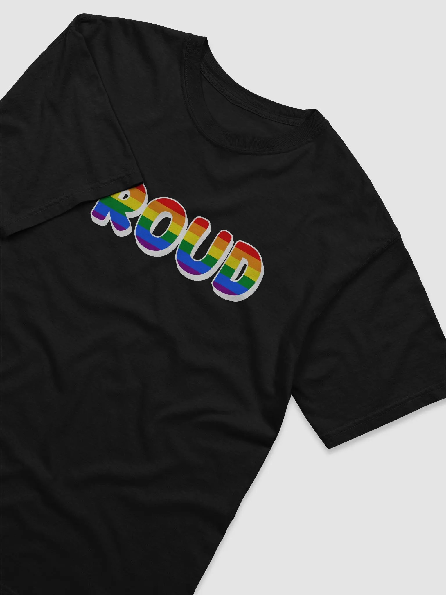 The 'PROUD LGBTQ+' T-Shirt - Black product image (3)
