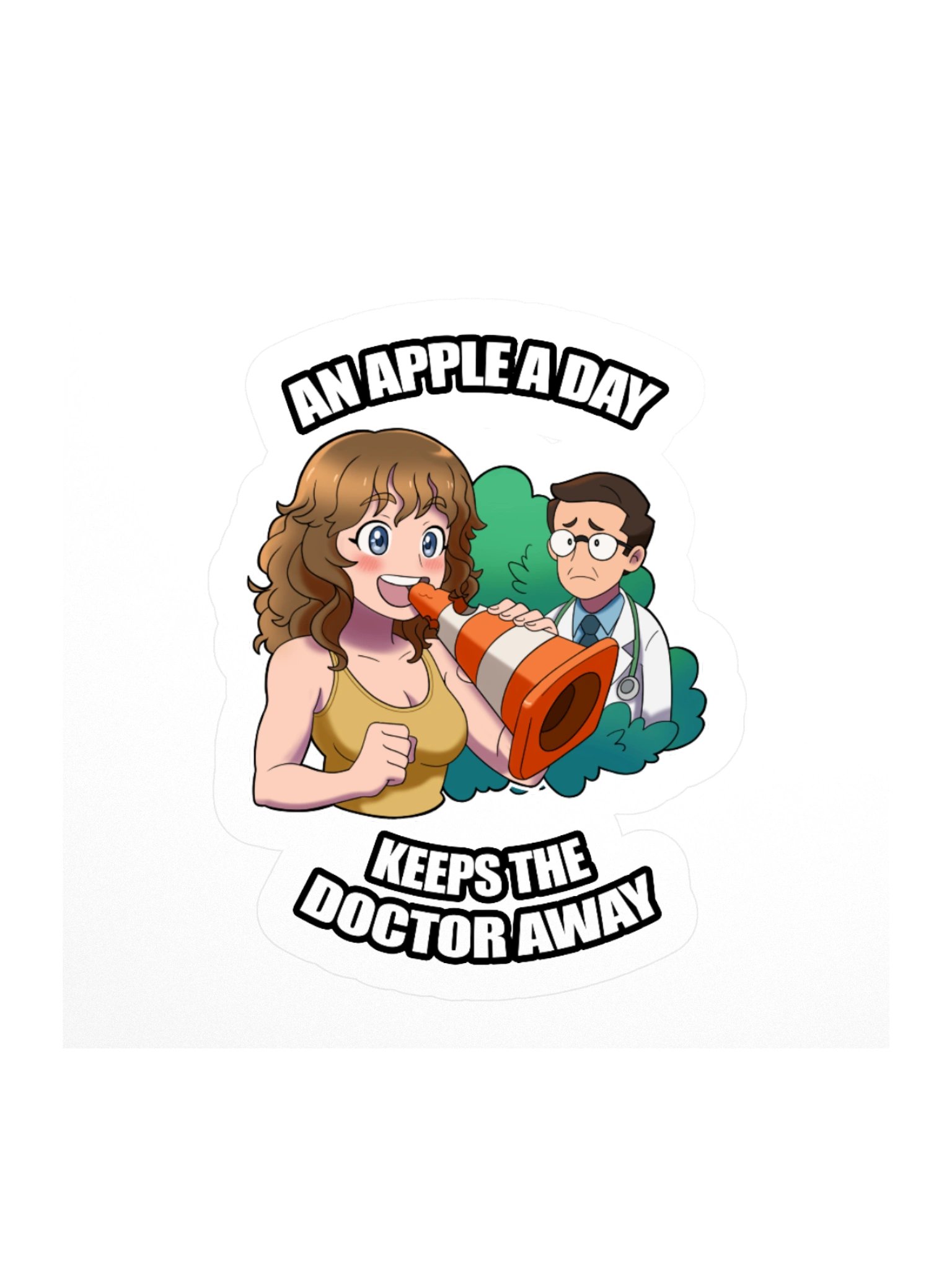 An Apple A Day Sticker product image (1)