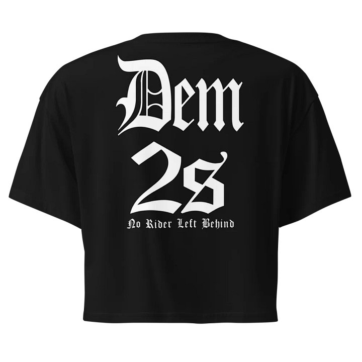 DEM 2S | GOTHIC CROPTOP | WOMENS | EMBROIDERED FRONT product image (1)