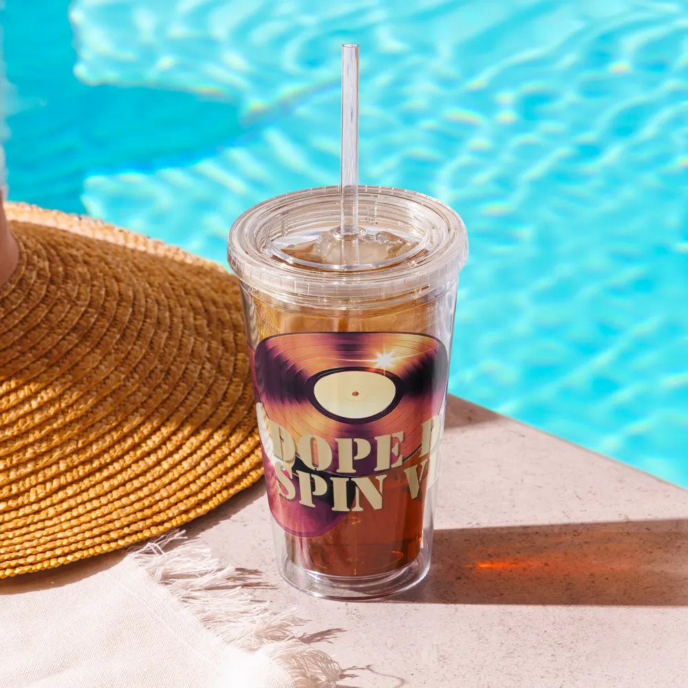 DOPE DJS SPIN VINYL Double Wall Tumbler product image (10)
