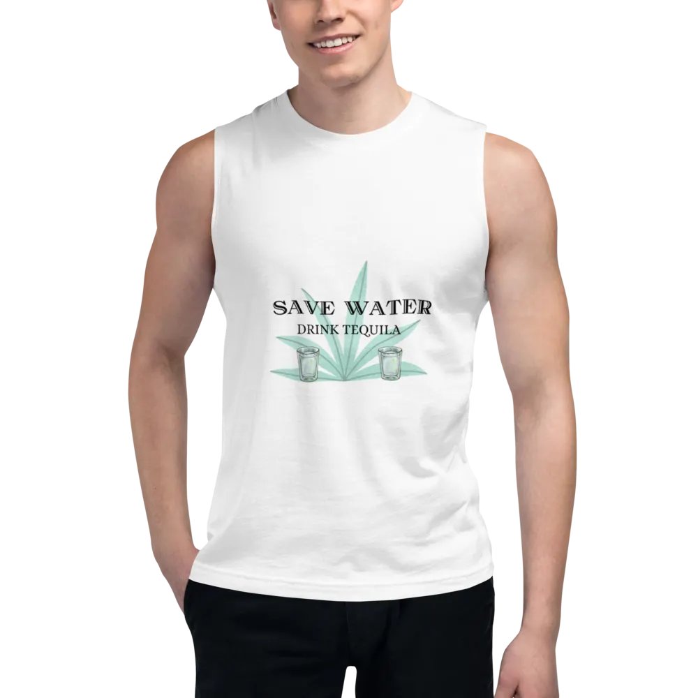 Save Water Muscle Tee product image (5)