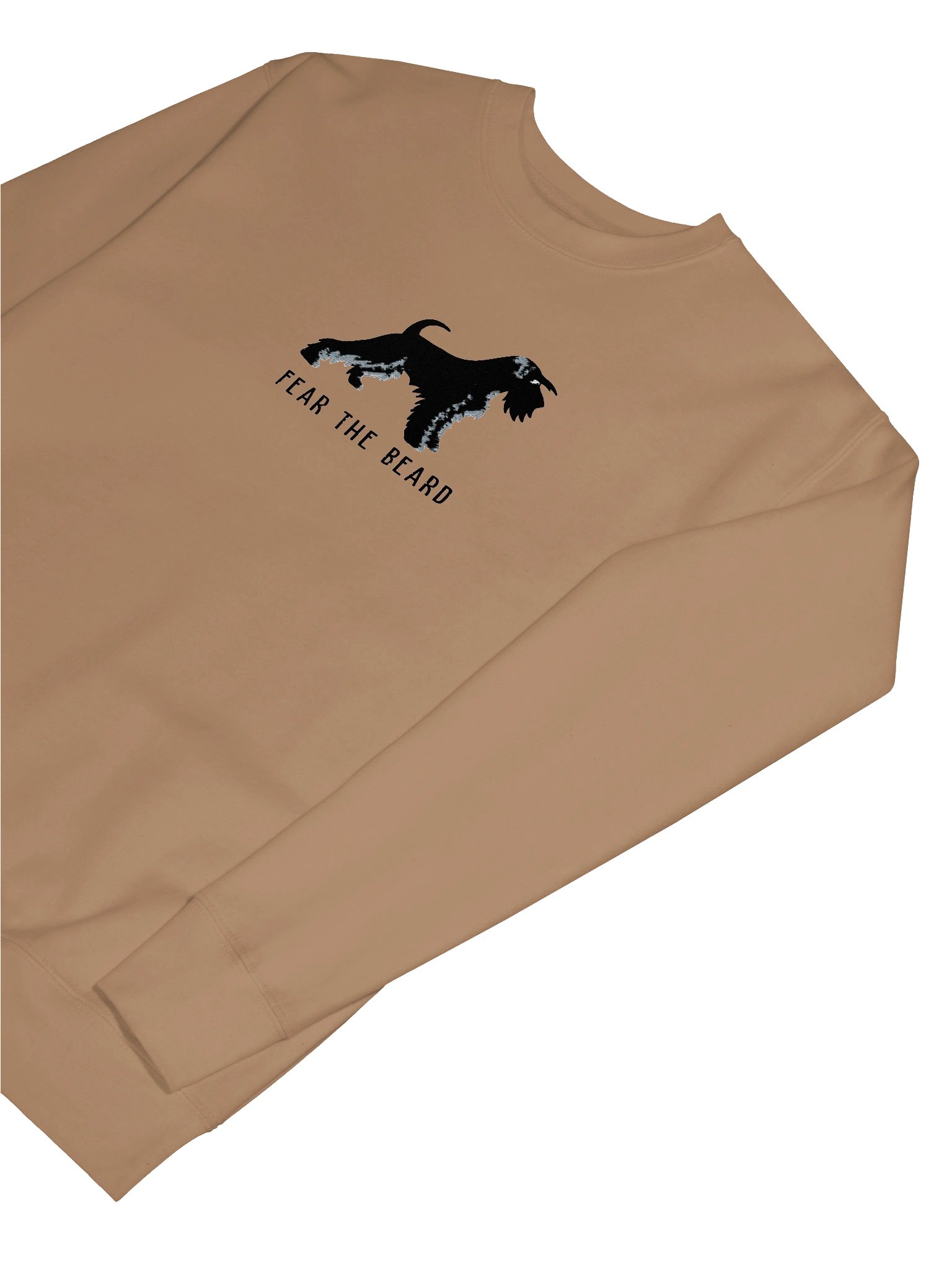Fear the Beard Sweatshirt (Embroidered) of a Miniature Schnauzer(Black) product image (39)