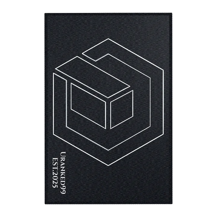 URANIKED99 Geometric Cube Logo Area Rug product image (1)