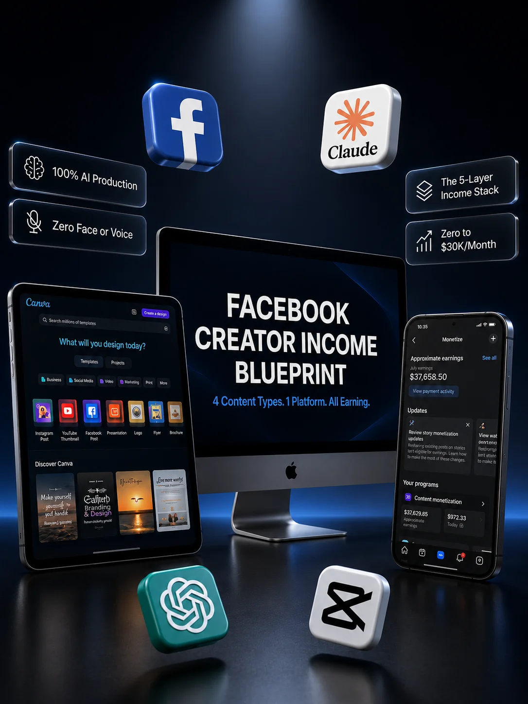 Facebook Creator Income Blueprint product image (1)