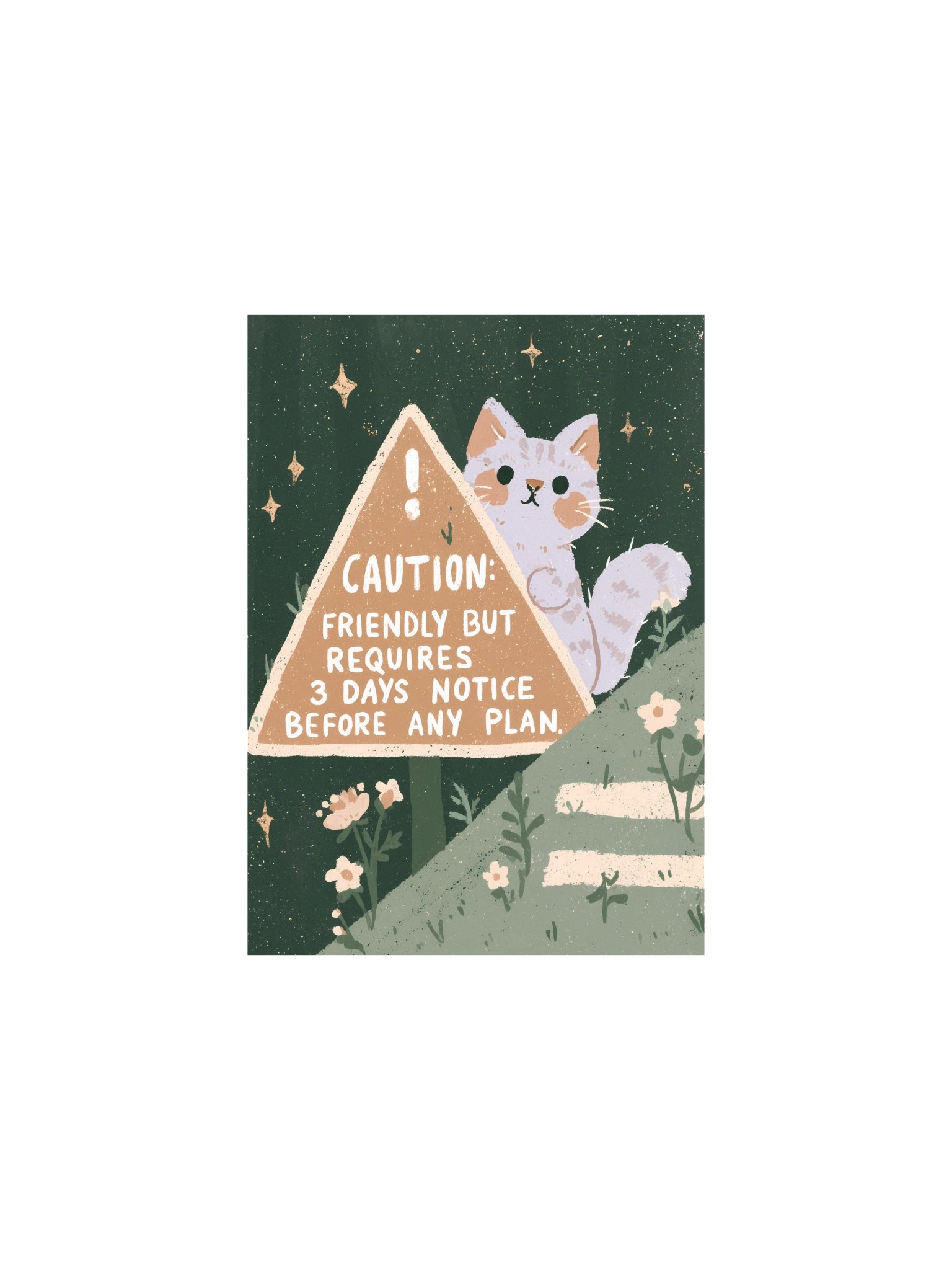 Friendly But Requires 3 Days Notice Cat Poster product image (4)