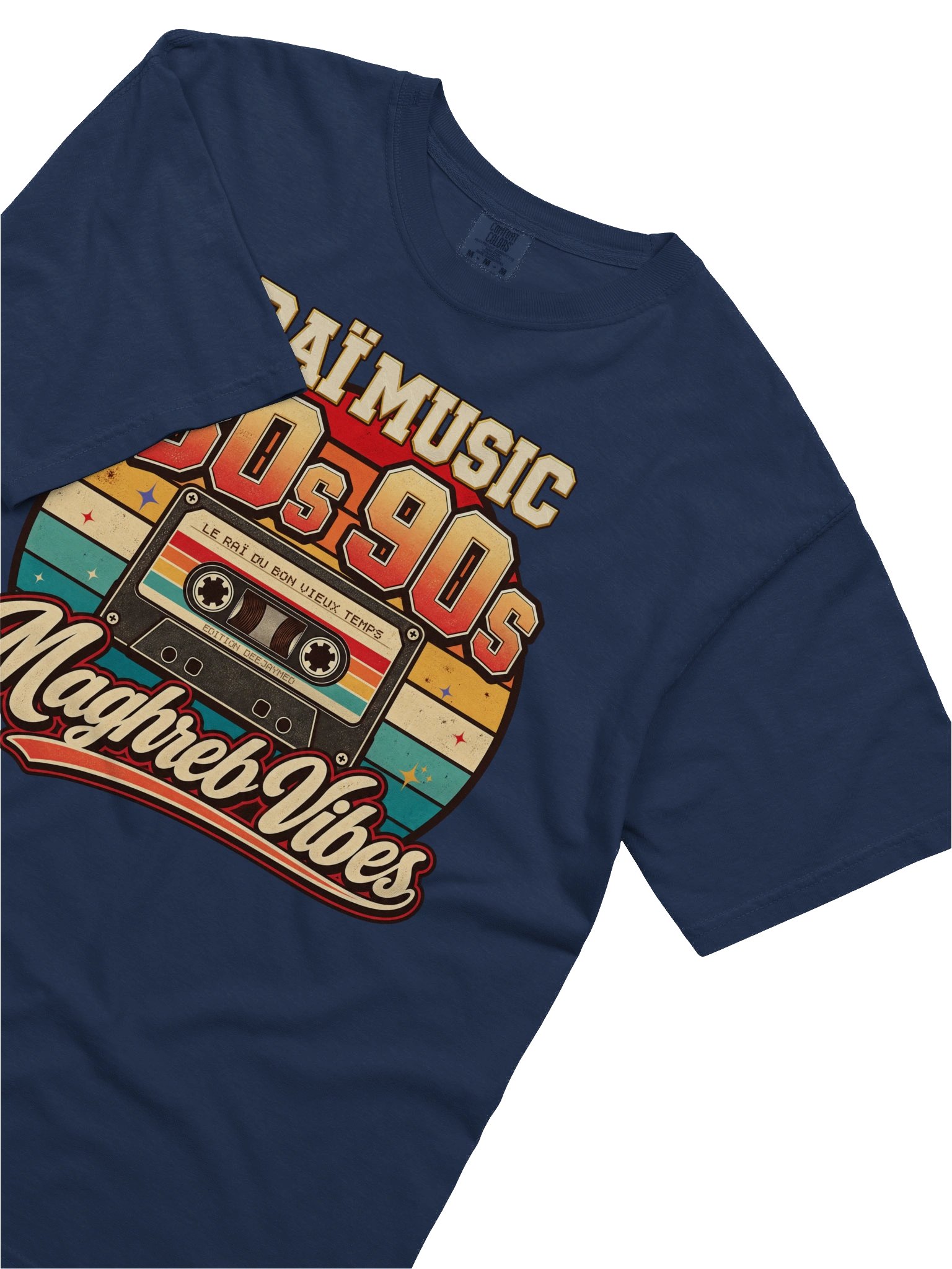T-shirt Vintage Raï Music – Maghreb Vibes (Édition Cassette Rétro) product image (2)