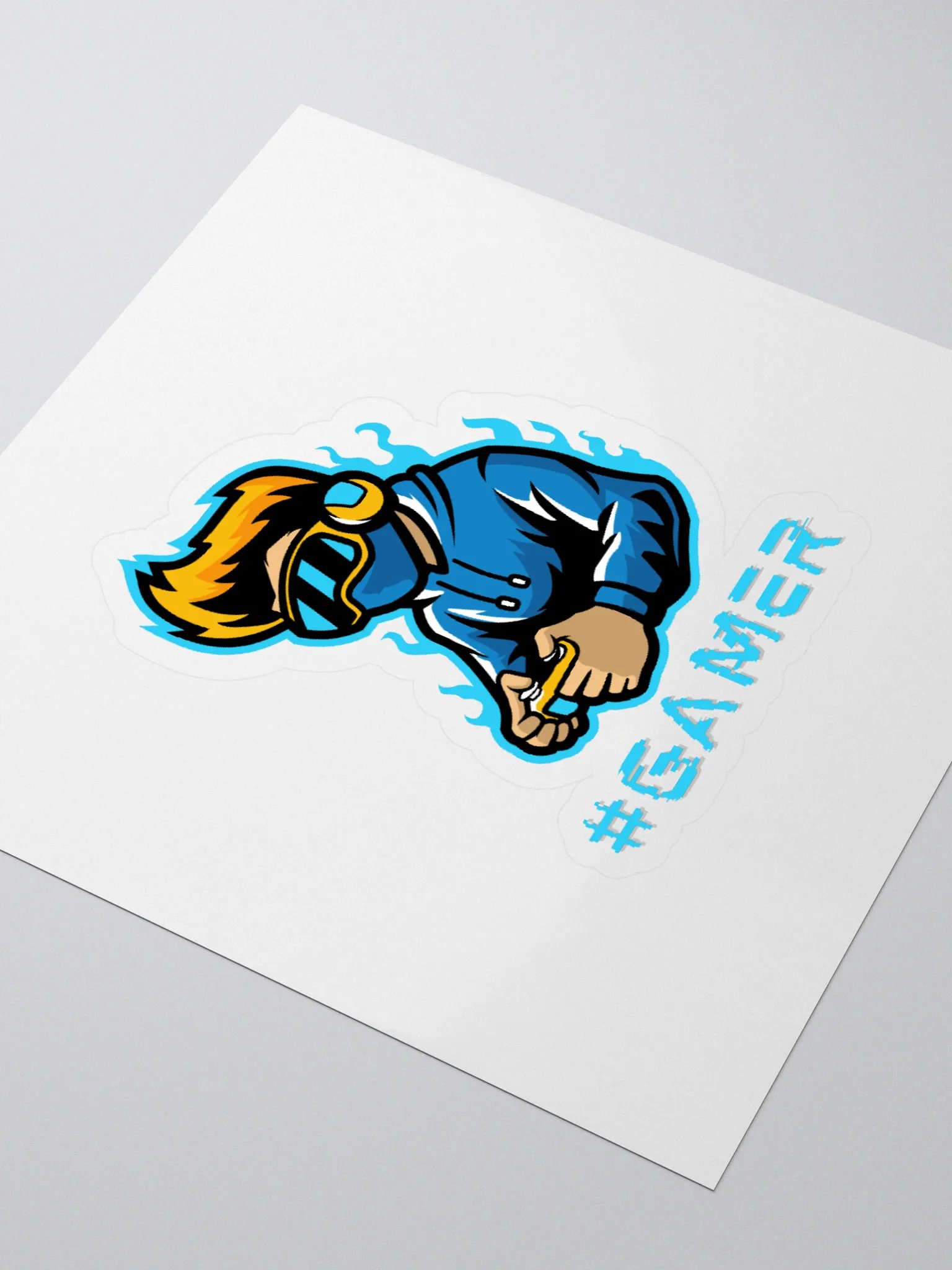 #Gamer Cutout Sticker product image (3)