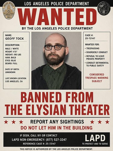 GEOFF TOCK IS BANNED FROM OUR LIVE SHOW. Please spread the word that Heel of the Foot @geofftock will not be allowed to STEP ...