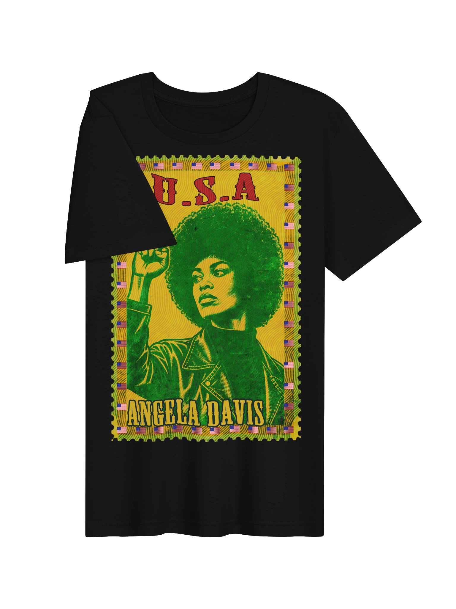 Angela Davis Vintage USA Postage Stamp T-Shirt product image (19)