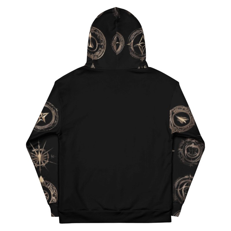 Black & Gold Symbology Hoodie product image (12)