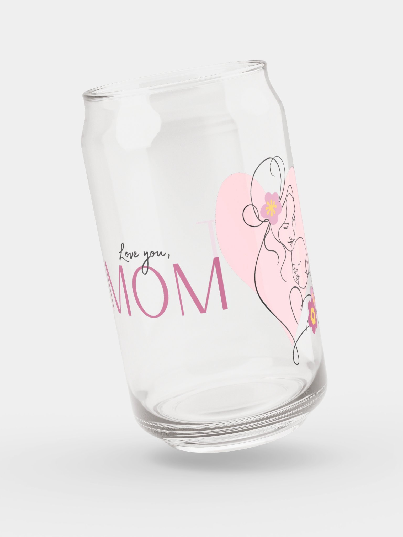 Mom Is the Best Can Glass product image (3)