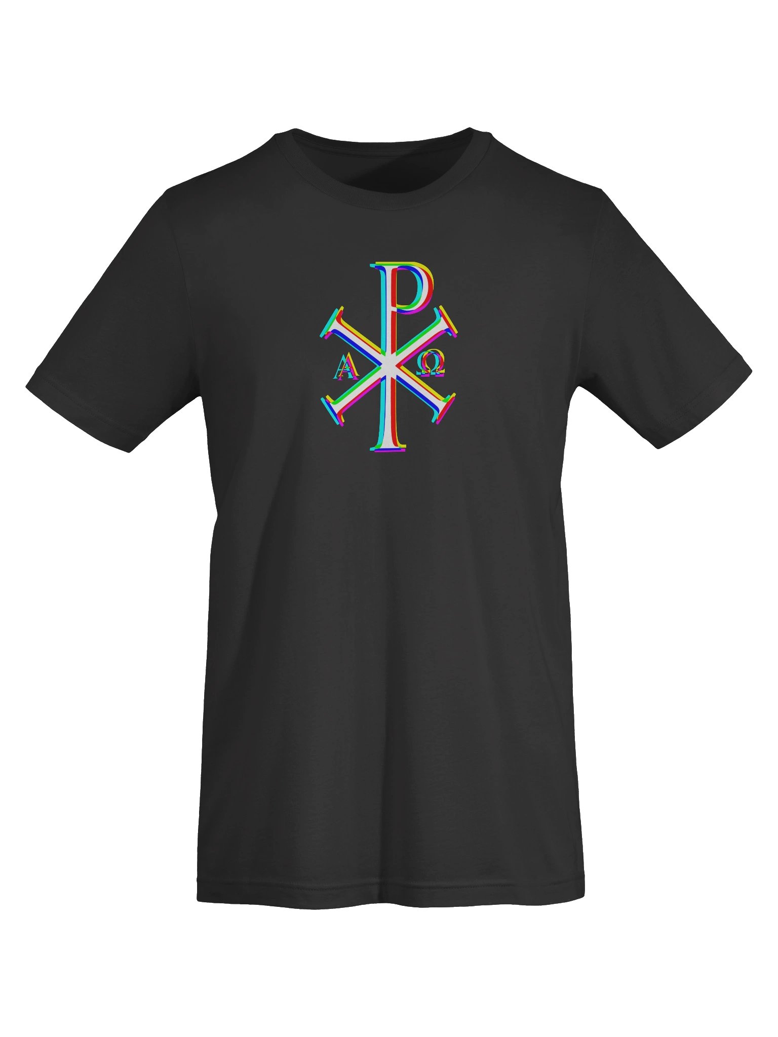 Chi Rho Colors T-Shirt (Dark Grey) product image (5)