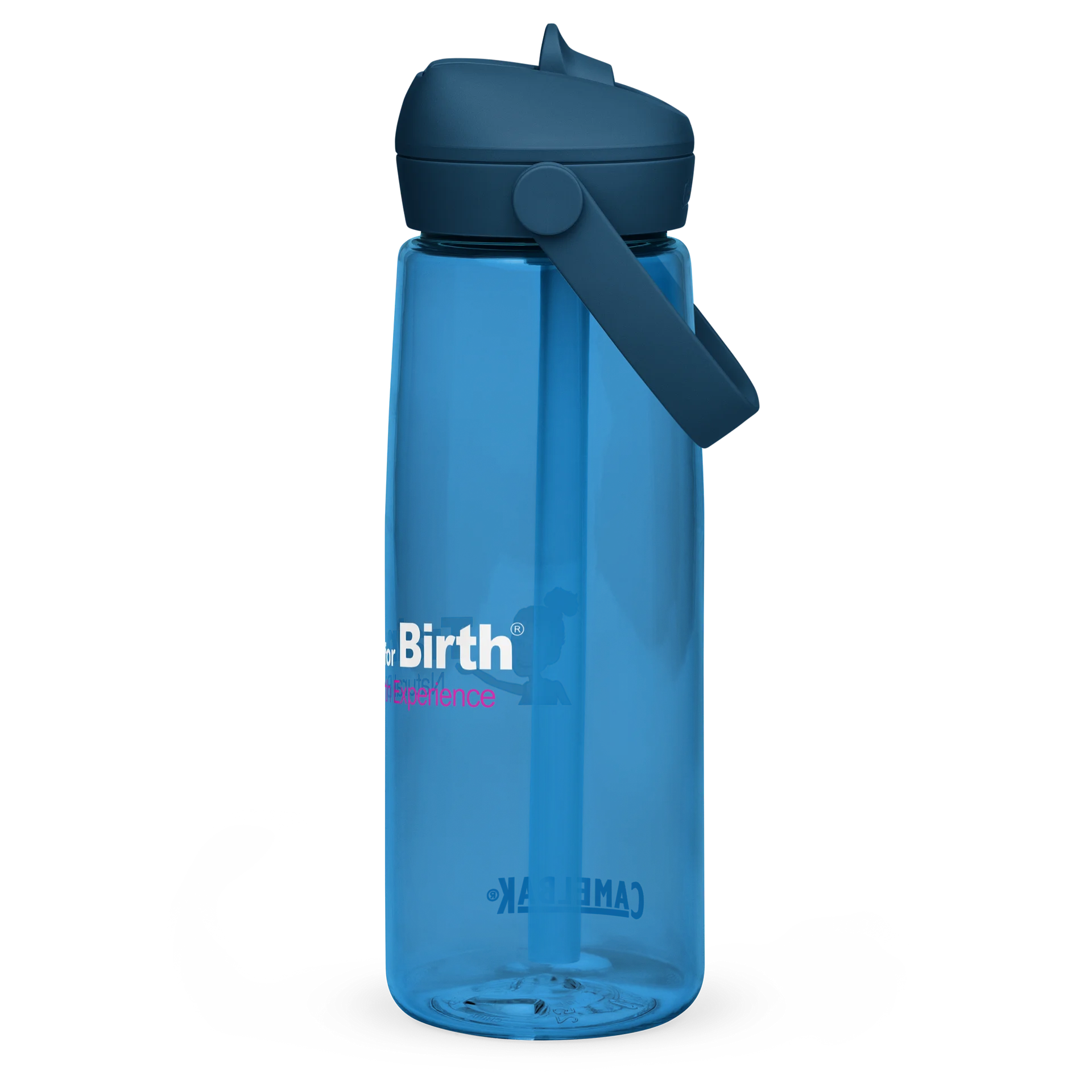 Train for Birth® 25oz CamelBak Thrive® Flip Straw Oxford Blue Water Bottle product image (2)