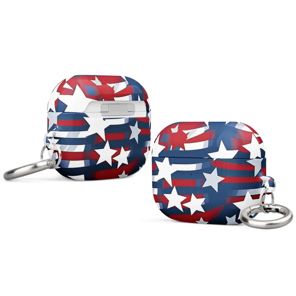 Patriotic Waves All-Over Print AirPods® Pro Gen 1 and 2 Gen 1 and 2, Gen 3 Cases product image (8)