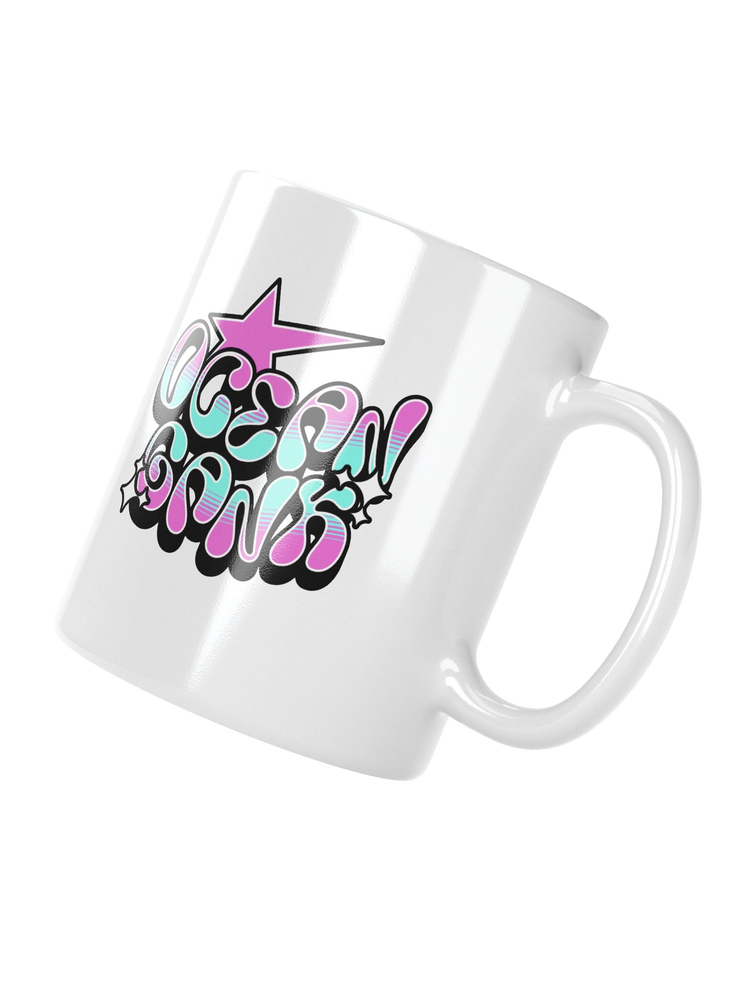 Ocean Gank Vibes Ceramic Coffee Mug Y2K Urban Typography product image (3)