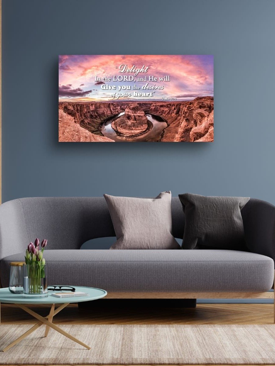 Psalm 37:4 Delight Yourself in the Lord Canvas Art product image (2)