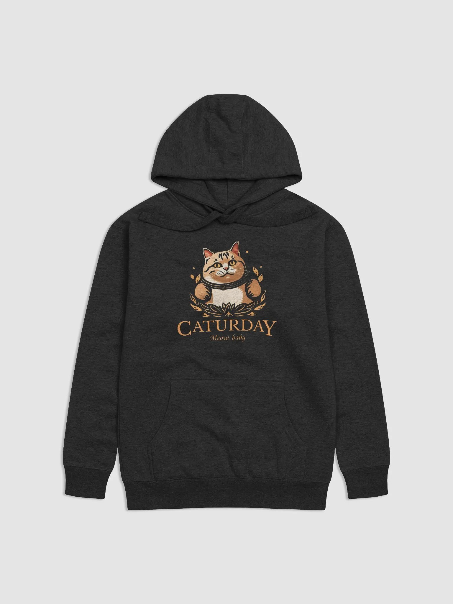 Caturday Hoodie - Big Orange Kitty - Stable Diffusion product image (1)