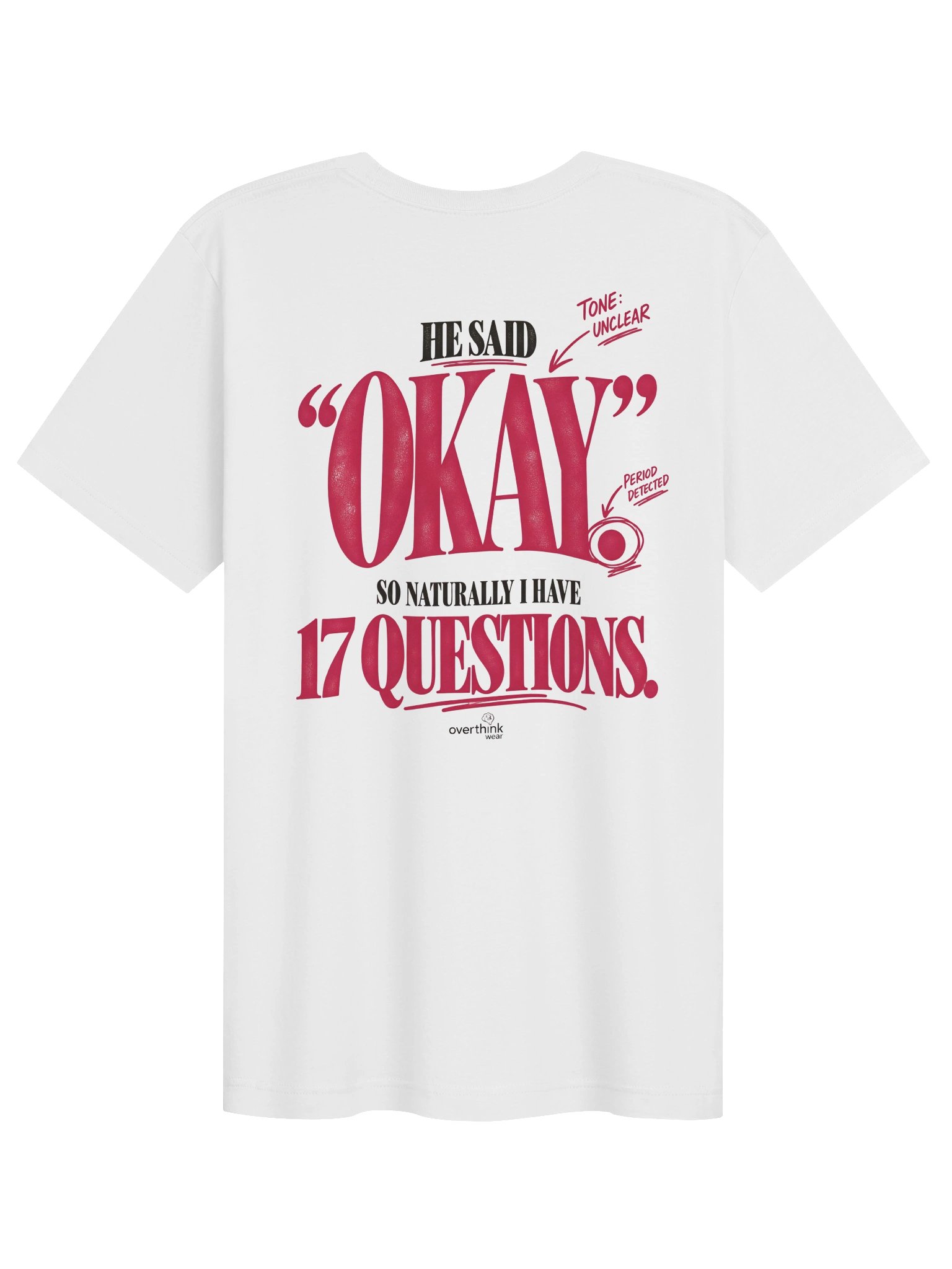 He Said “Okay.” So Naturally I Have 17 Questions T-Shirt product image (12)