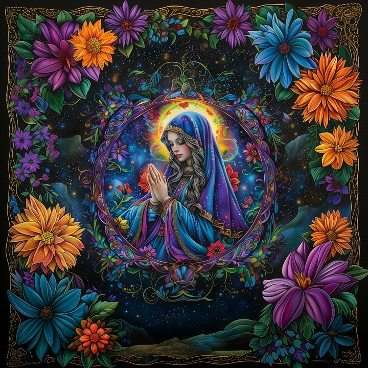 Mother Mary - wind spinner sublimation design product image (2)