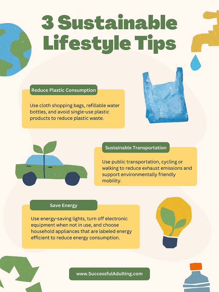 3 Sustainable Lifestyle Tips product image (1)