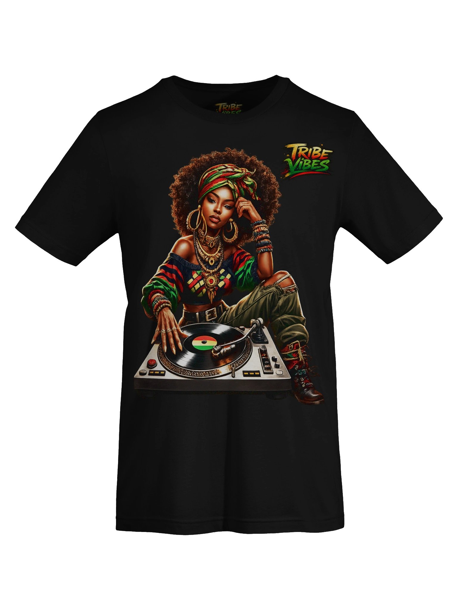 Tribe Vibes Black Woman T Shirt product image (7)
