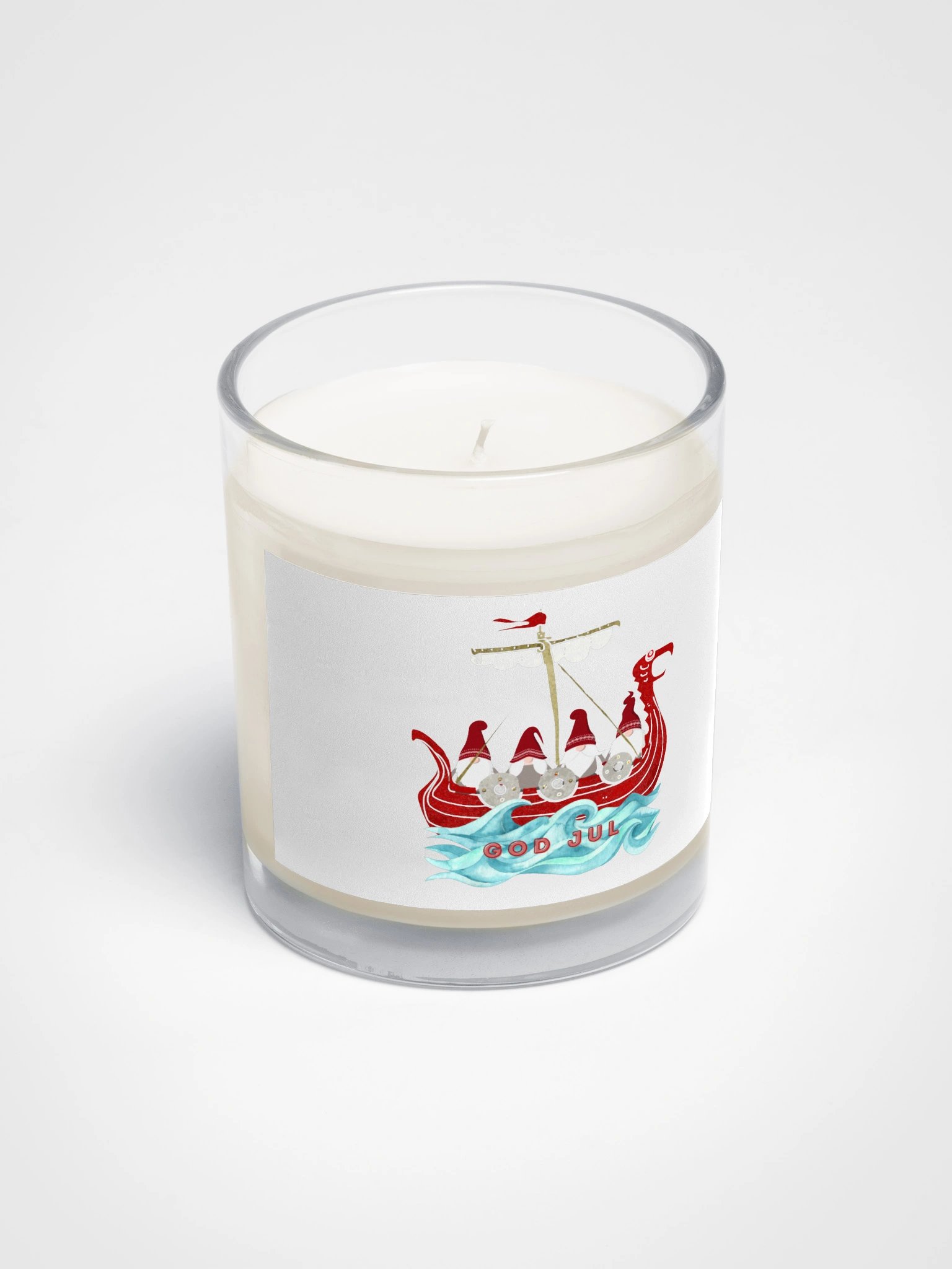 God Jul Viking Ship Candle product image (2)