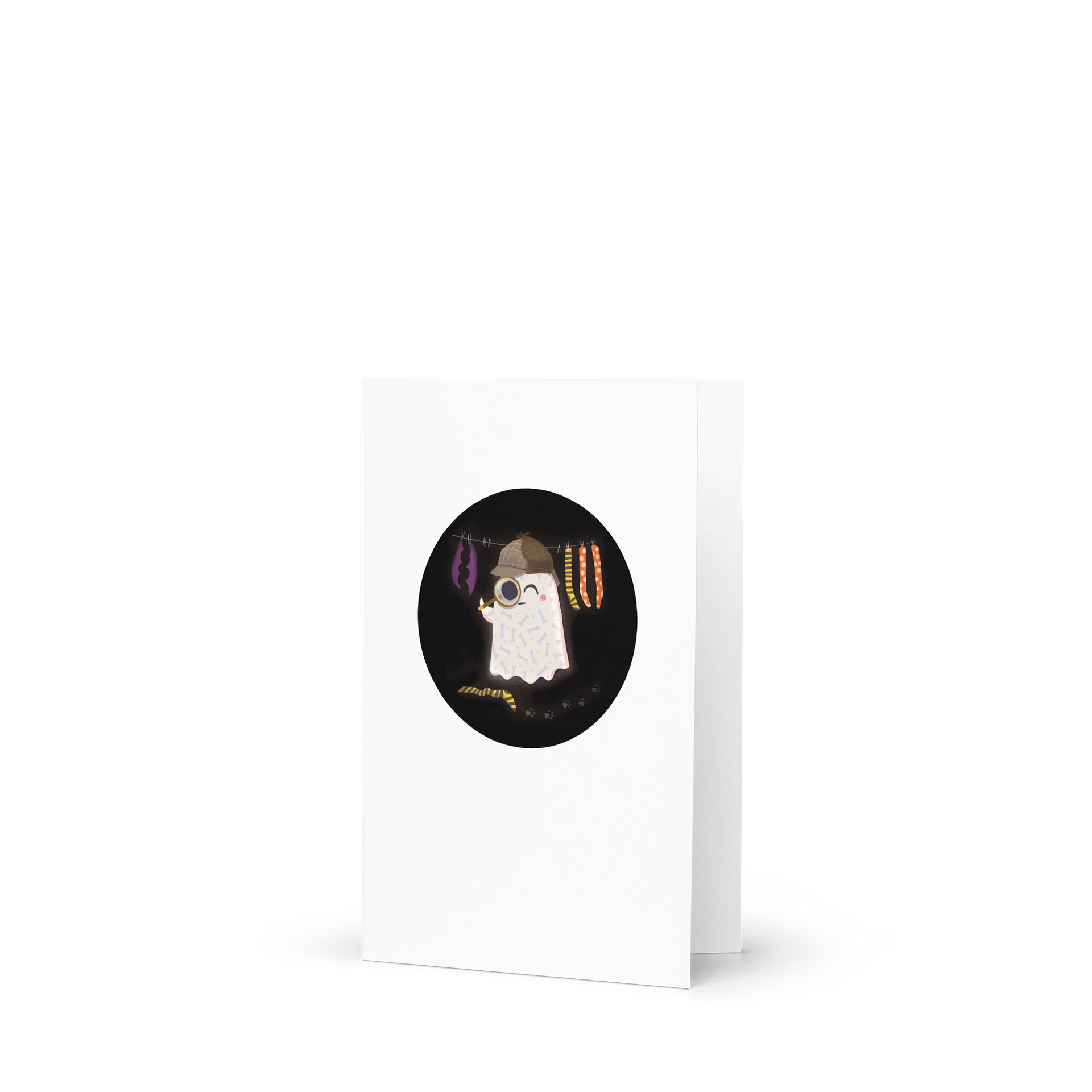 Little Sherlock Bones - Greeting Card product image (5)