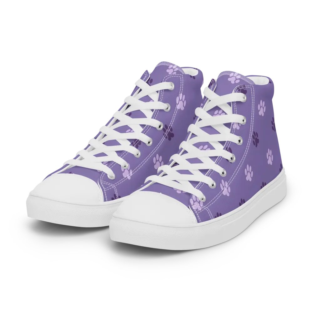 Women's Paw Print High Top Shoes product image (1)