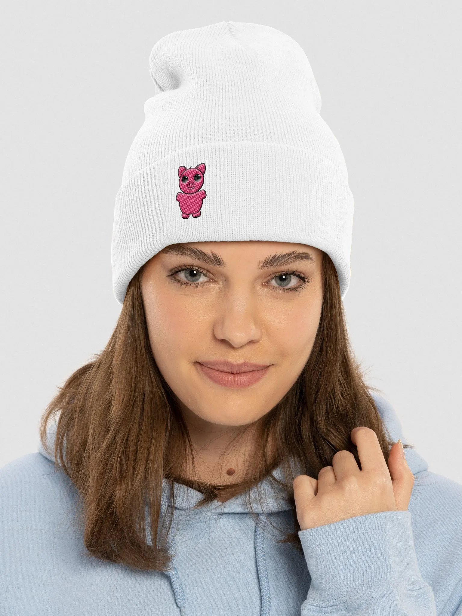Squiggly Heart Cuffed Beanie product image (3)