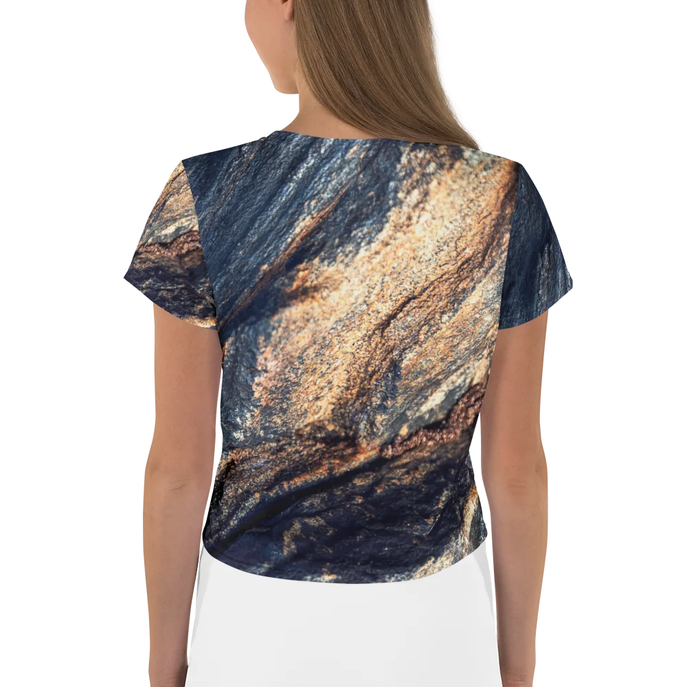 Obsidian Vein All-Over Print Crop Tee product image (2)