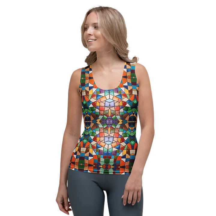 Women's Tank Top Glasmosaik-Fieber: Buntes Kaleidoskop-Top product image (2)