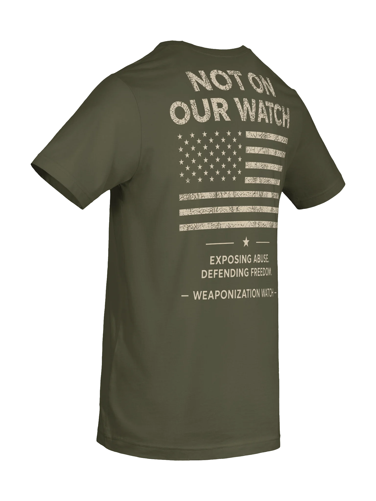 WW “Not On Our Watch” Tee in Army Green product image (8)
