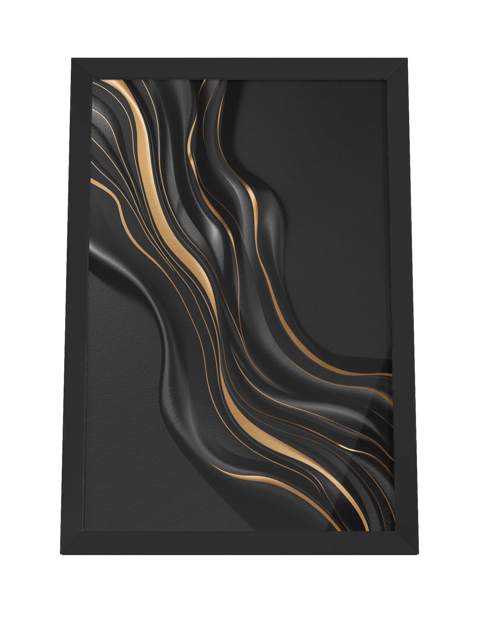 Midnight Gold Flow – Luxury Abstract Wall Art Print - 30×46 product image (4)