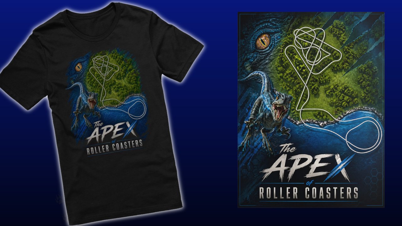 The Apex of Roller Coasters Ultimate Bundle! Save $10! Shirt & Poster! Velocicoaster Inspired Merch product image (2)