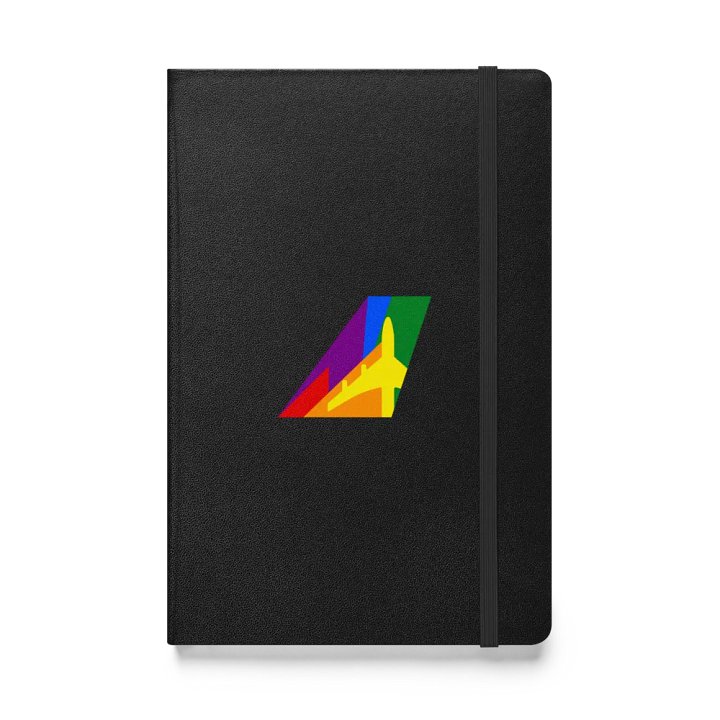 Hardcover Bound Notebook - Limited Edition Pride Tailfin Design product image (1)