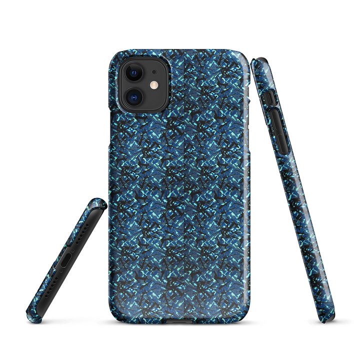 Snap Case for iPhone® – Blue Danish Plush product image (1)