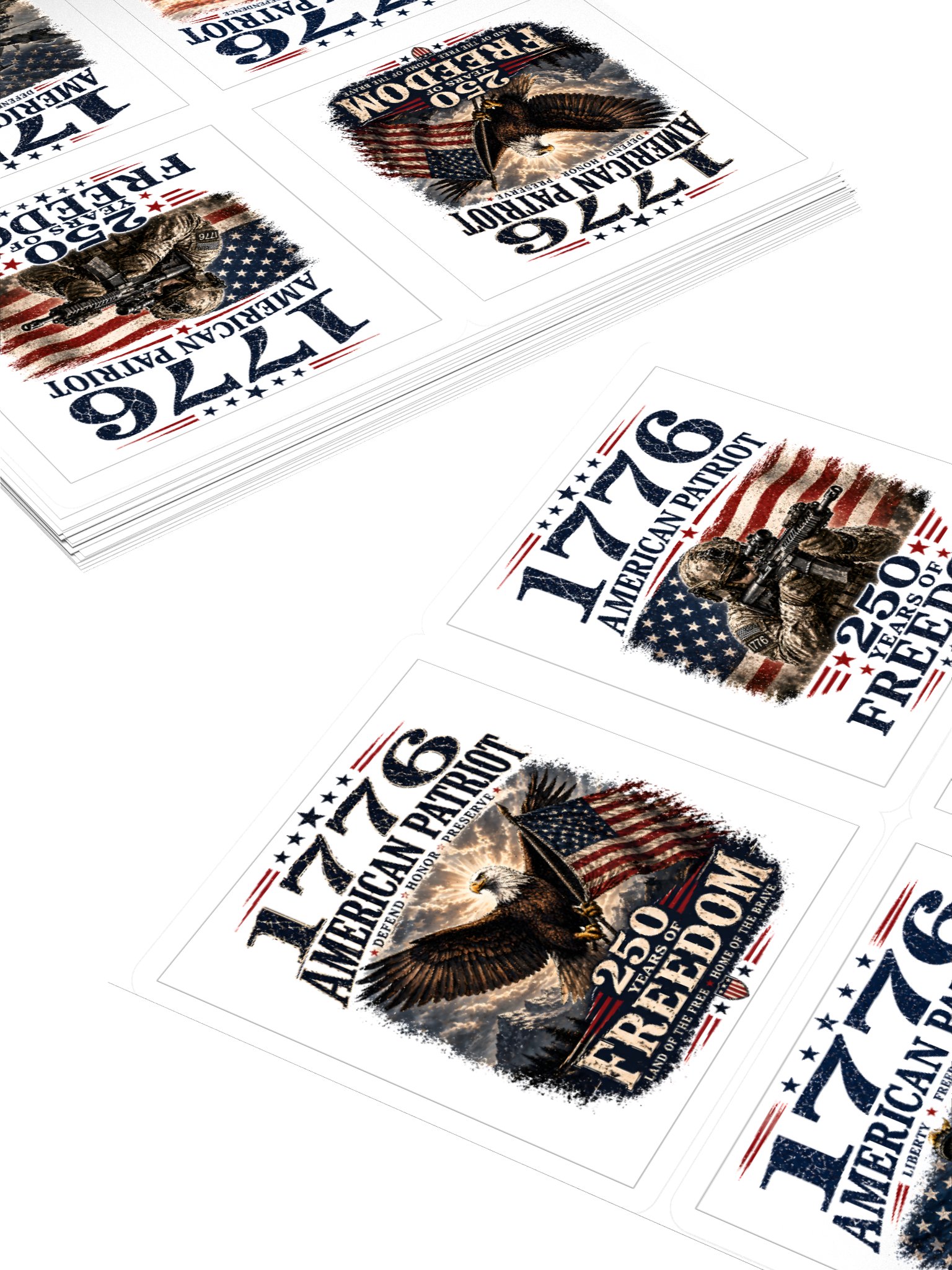 Patriot 1776 Sticker Mix product image (8)