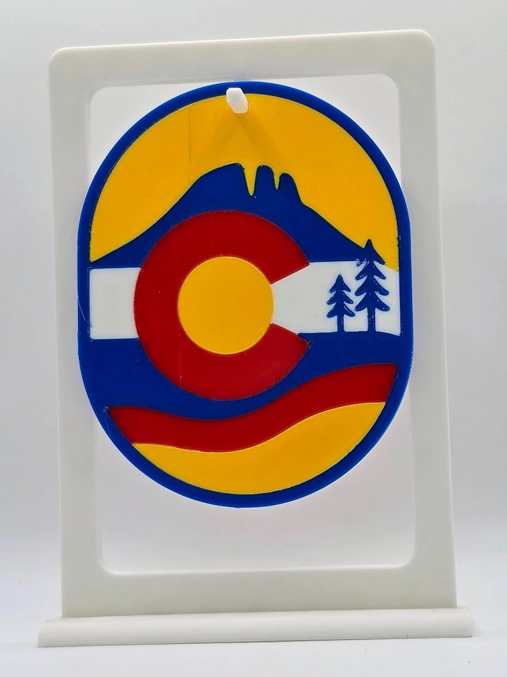 🏔️ Colorado Horsetooth Mountain Ornament | State Flag Design product image (1)