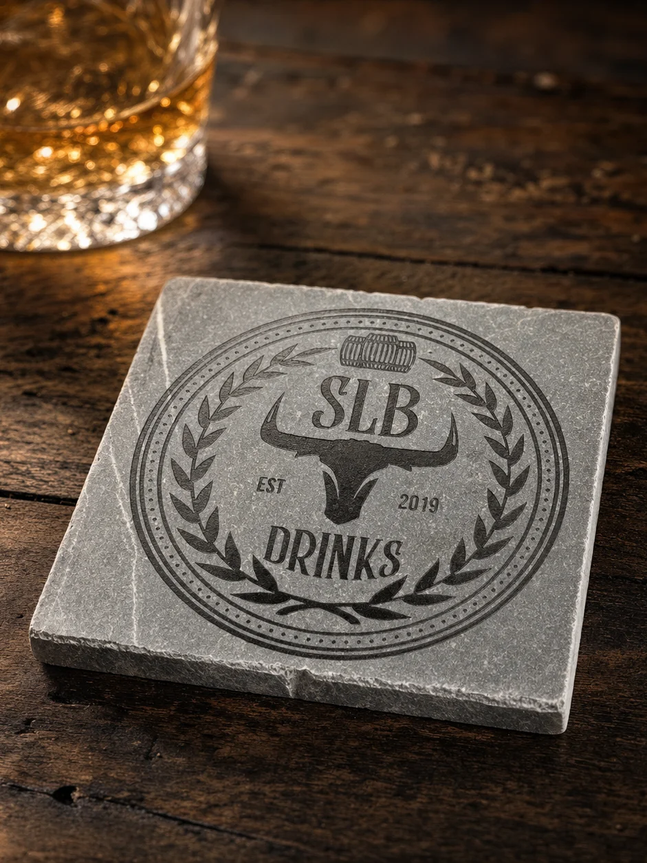 SLB Black Marble Coaster Set of 4 product image (1)