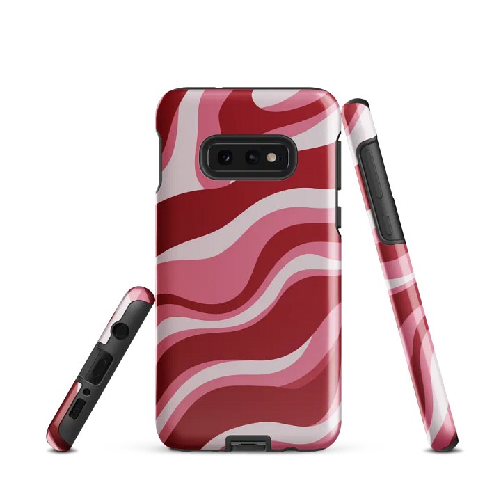 Wavy Lines (Red and Pink) Samsung® Tough Case product image (1)